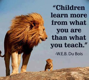 children learn more from - lion pic